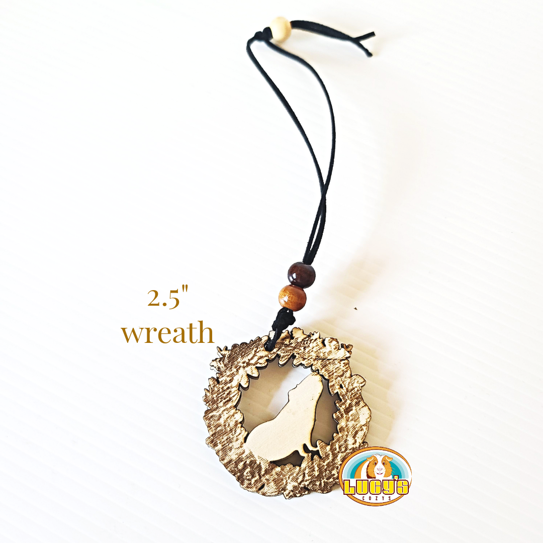 2.5" Hanging Piggy Wreath