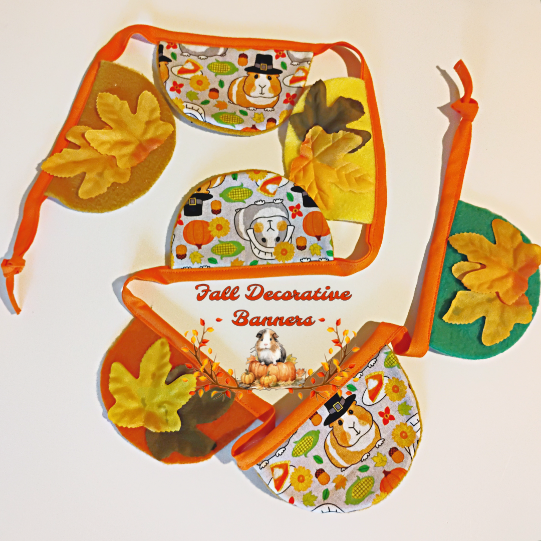 🍁🍂Guinea Piggy Fall Theme Decorative Banners 🍁🍂