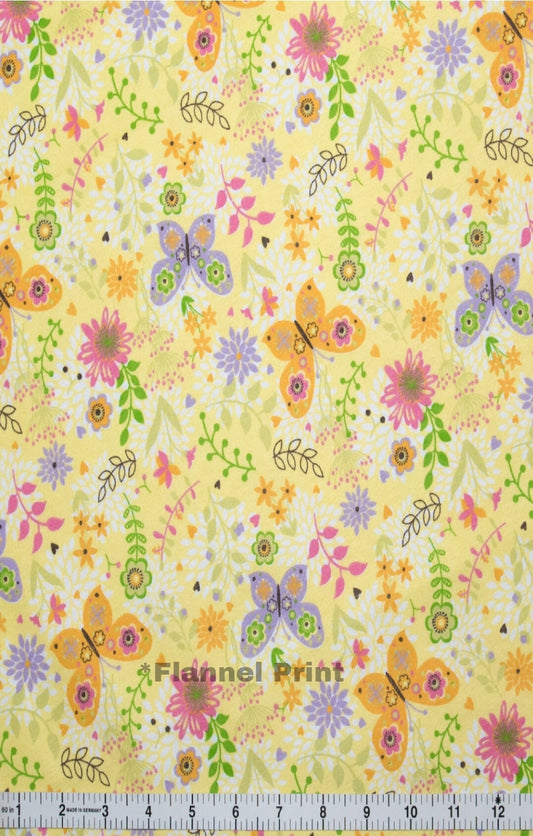 Butterflies (Flannel Fabric)