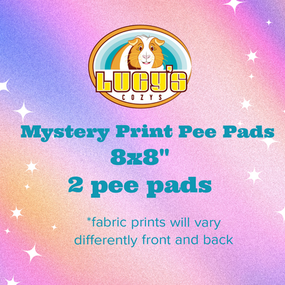 Pee Pads ~ Mystery Fabric Print