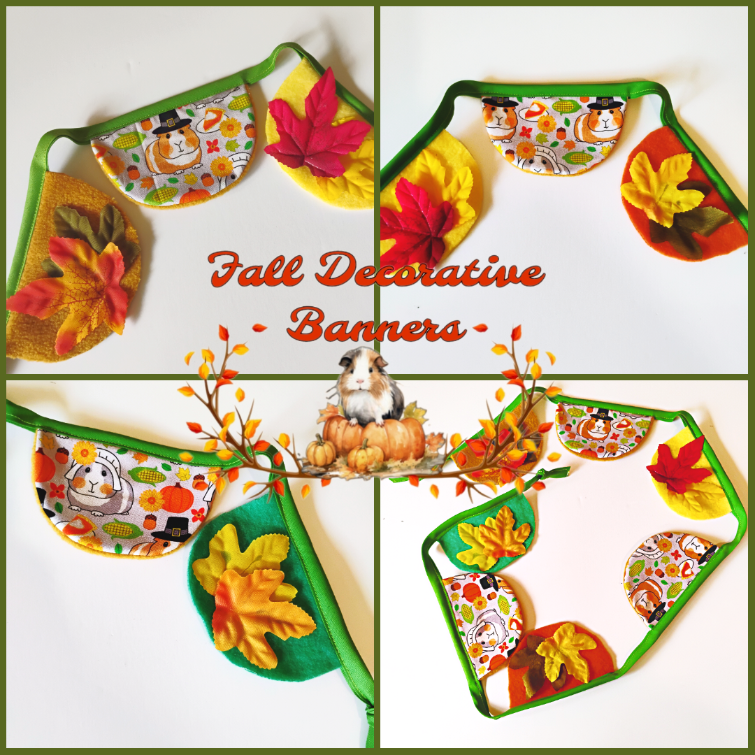 🍁🍂Guinea Piggy Fall Theme Decorative Banners 🍁🍂